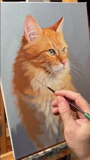 Watch AI Draw a Orange Tabby Cat!🐈🖌️