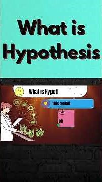 what is Hypothesis #shorts