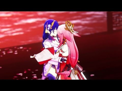 【Genshin Impact MMD】Dangerous Party「Yae Miko x Raiden Shogun」