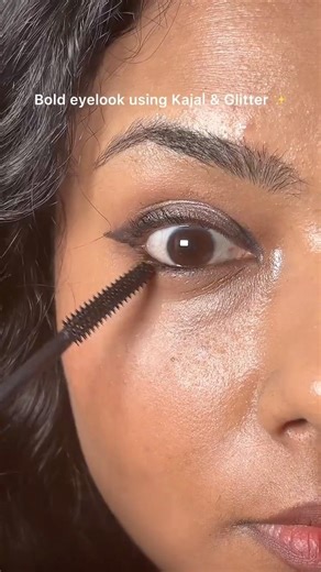 Bold eye makeup tutorial using Kajal! 🔥 #boldeyelook #makeuptutorial #shortsfeed