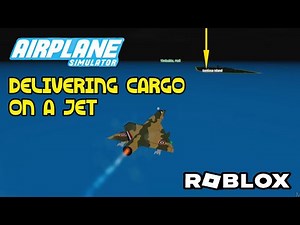 Delivering Cargo with Dassault Mirage III Roblox Airplane Simulator