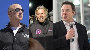 9.5K views · 318 reactions | Over 20 years after founding Blue Origin, Jeff Bezos finally fulfilled his dream of sending a manned flight of himself and three other civilians into space in July 2021. Could this be the beginning of humanity's journey beyond Planet Earth? Watch full episodes on discovery+: https://bit.ly/3HfHr6e | Love Space | Facebook