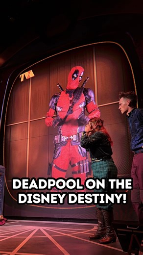 Deadpool’s surprise appearance at Elixir Hall at Saga on the Disney Destiny! 😱 Some scenes and spoilers omitted… you need to come on board and see it for yourself! #DisneyDestiny #DisneyCruiseLine @disneycruiseline | WDW Radio with Lou Mongello