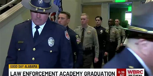 Law enforcement academy graduation