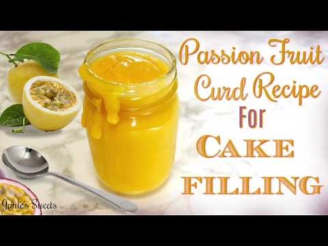 HOW TO MAKE PASSION FRUIT CURD FOR CAKE FILLING || Janie's Sweets