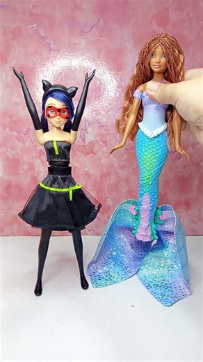 Satisfying Transforming Ladybug Miraculous & Ariel mermaid