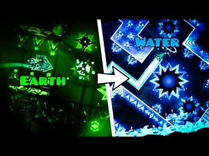 The HARDEST Level of each Element in Geometry Dash...