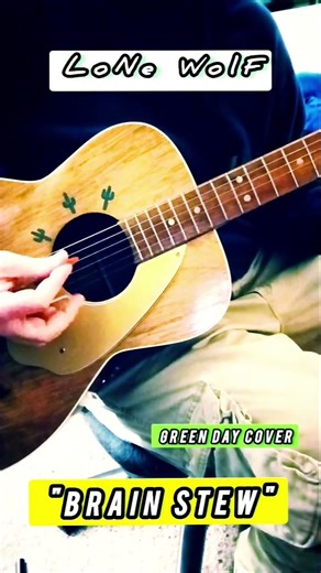 "Brain Stew" (Acoustic Guitar Cover) #shorts #viralreels #coversongs #punkrock #greenday #brainstew