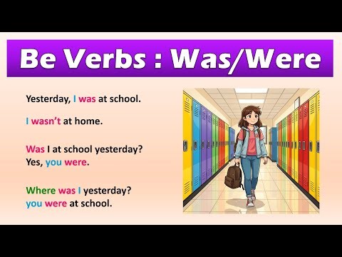 Learn Was & Were in the Easiest Way Possible: Positive, Negative & Questions