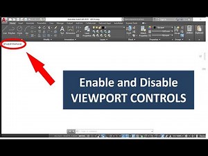 How to show and hide viewport control ( views and visual styles) in AutoCAD II AutoCAD Tutorial -21