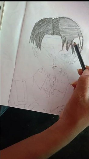 how to draw easy Levi Ackerman pencil sketch||draw Levi Ackerman pencil sketch #attack of titan