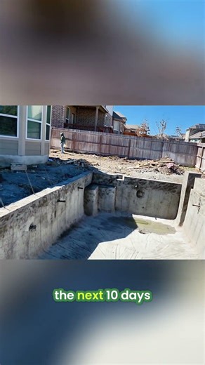Building a Pool? See Gunite Application & Curing Secrets! #shorts