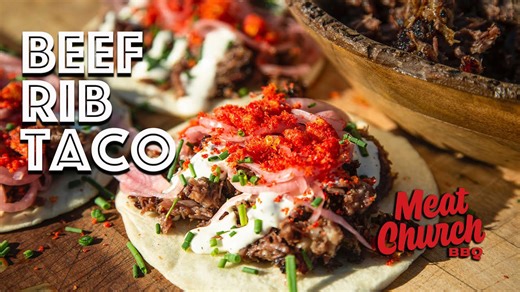 Build wagyu beef rib tacos loaded with crispy Funyuns crunch