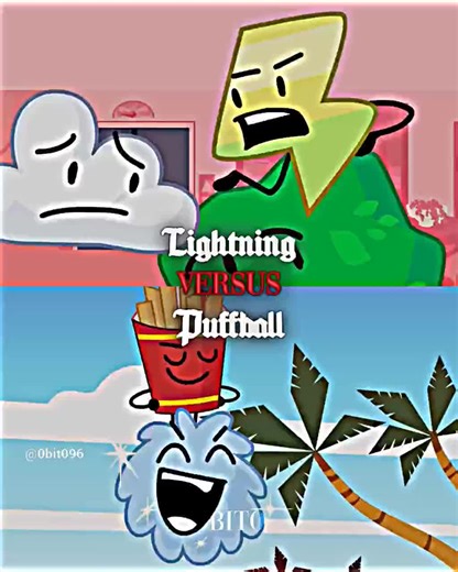 Puffball vs Lightning #bfdi #bfdia #bfb #fyp