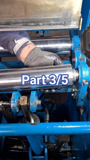 CNC rolling line for oxygen cylinders (Maint. Pt. 3 of 5) #factory #hardwork #shortvideo