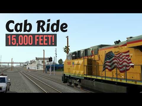 Cab Ride: 15,000 feet! Part 1: Bakersfield, CA to Long Beach, CA - Mojave Sub - UP Container Train