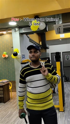 Brotein Shake on Instagram: "Pov:- When gym trainer is late 😁😂"