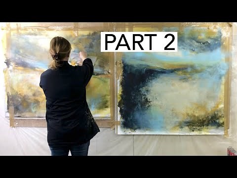BEST Texture & Layering Techniques for Large Paintings for Realistic and Abstract Art PART 2