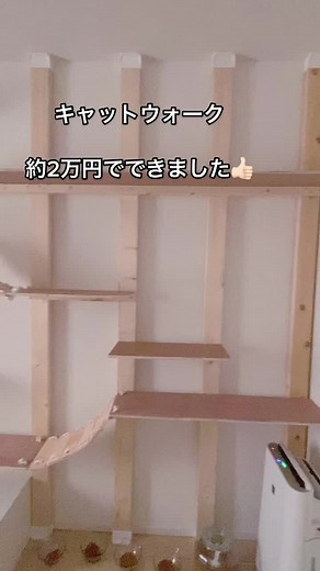 キャットウォークDIYの簡単な作り方