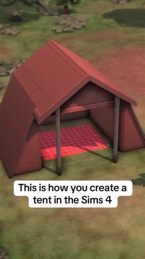Creating a Tent in The Sims 4 #thesims4 #sims4 #thesims4build @The Sims