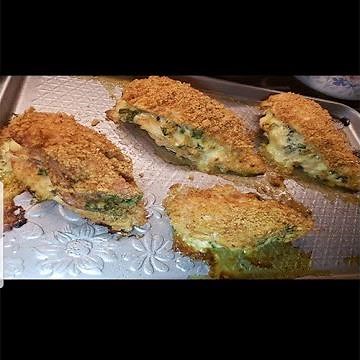 Chicken Cordon Bleu with Callaloo || Jamaican Style Cordom Bleu || Whitney's Kitchen Jamaica