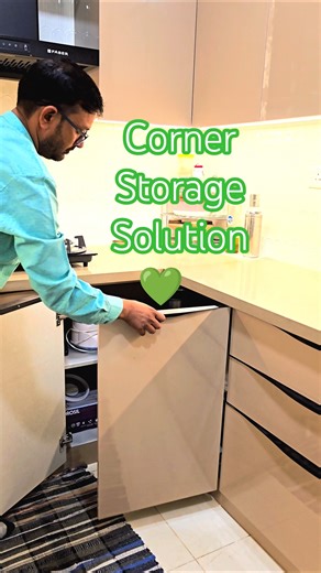 How to Use kitchen Corner Storage Solution #shortsfeed #trending #cornerstoragesolutions #kitchen