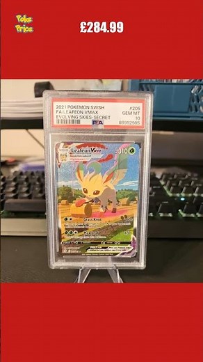 LEAFEON VMAX 205/203 | PSA 10 | Evolving Skies Alt Art Graded Pokemon Card