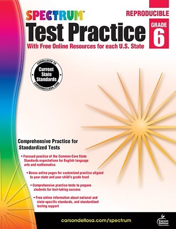 Spectrum Test Practice, Grade 6 - PDF Download  [Download]