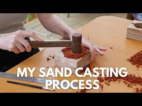 Sand Casting Jewelry Process | Making a Silver Pendant (Small Business)