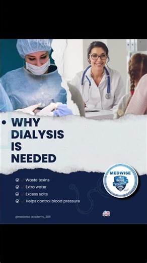 🩸 Why dialysis is needed 🧐 #dialysis Eead the Descriptions below 👇