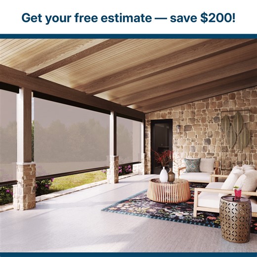 SunSetter EasyScreen™ offers instant privacy and UV protection with just the touch of a button. Get an estimate today and save! | SunSetter Awnings