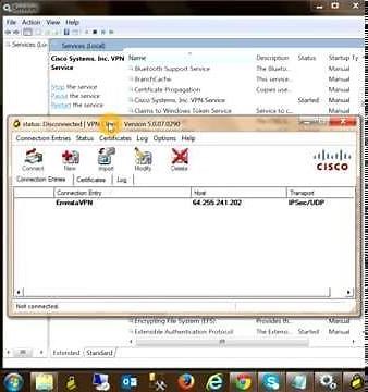 Error 56: The Cisco Systems, Inc. VPN Service has not been started.
