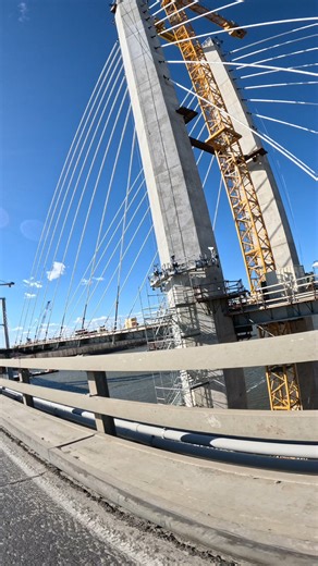 This is a new bridge over the Mississippi River. This bridge connects Chester, Illinois and McBride, Missouri. The bridge we are driving on, needed replaced a long time ago. They've almost got it all connected. It is pretty neat to see it go up one piece at a time. #illinois #Missouri #mississippiriver #newbridge | Show Me Creeks
