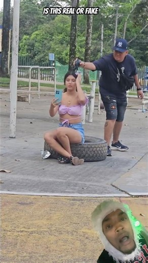 Cockroach Crawls Up While She’s Sitting on a Tire 😱🪳 | Public Prank Reaction #prank #humor