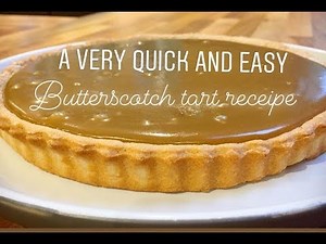 How to make butterscotch tart | 4 simple ingredients
