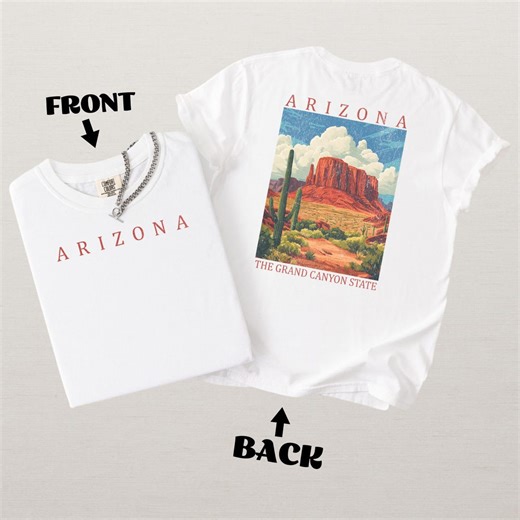 Vintage Arizona Grand Canyon Scenic Poster Shirt - Etsy
