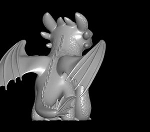 Dragon Toothless STL File: 3D Printing Model for Dnd & Cosplay - Etsy