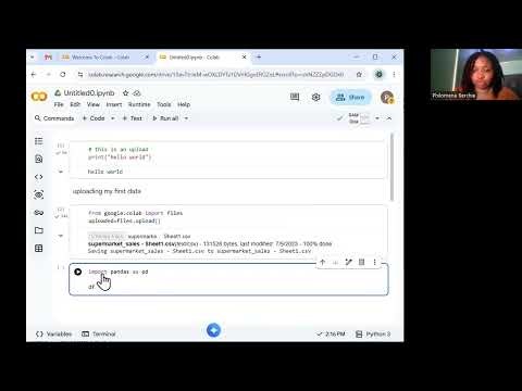 Loading your first data in google colab notebook with Python