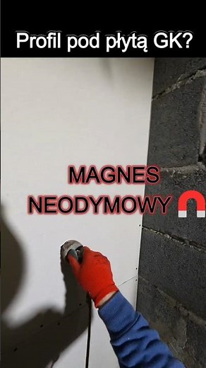 Jak znaleźć profil pod płytą GK? Magnes robi robotę - Strefa 2.0 Etap 3 #3 Magnes