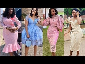 Most Beautiful And Lovely Lace Short Gown Styles