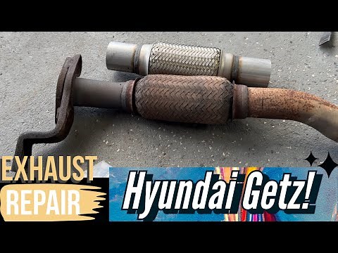 Busted bellows? Fix it yourself, I’ll show you how! Hyundai Getz exhaust repair