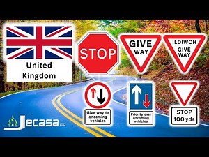 Priority Traffic-Road Signs in the United Kingdom (London, Birmingham, Manchester, Liverpool, UK)