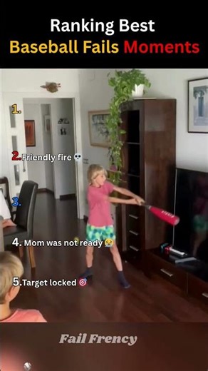 Ranking Best Baseball Fails Moments Gone Wrong! 😂 #shorts #fails #usa