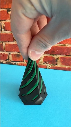 3D Printer Printed Spiral Hexagonal Cone Fidget Antistress | Amazing Toy