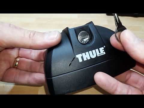 How to remove THULE core lock without master key from clamp base roof Rack