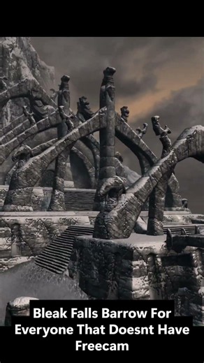Bleak Falls Barrow, Arial Shot #skyrim #gaming #gameplay