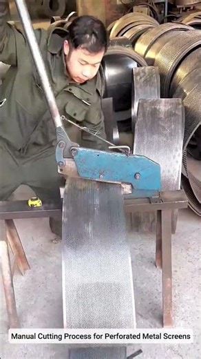 Manual Cutting Process for Perforated Metal Screens