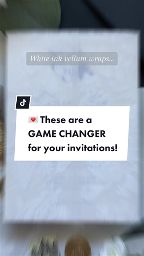 Vellum Wraps for Luxury Wedding Invitations