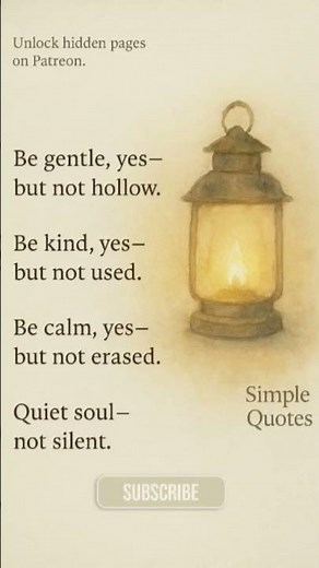 A Soft Warning for Quiet Hearts | Simple Quotes