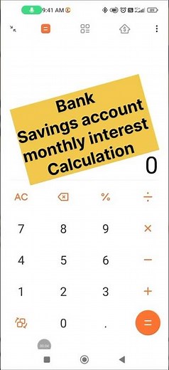 Bank savings account monthly interest calculation|monthly interest calculation|#banking#finance